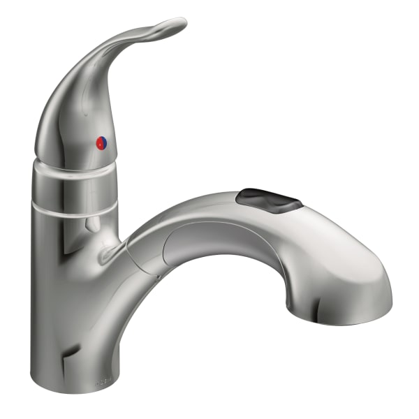 Moen Integra Single-Handle Pull-Out Sprayer Kitchen Faucet with Power Clean in Chrome