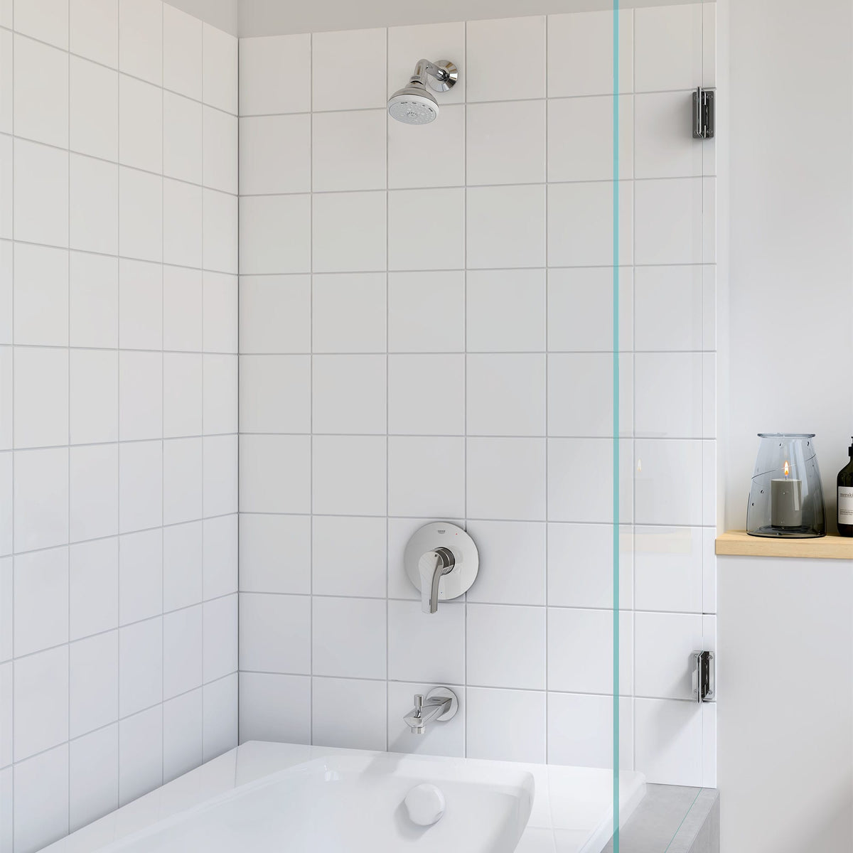 100 Shower Head, 4" - 4 Sprays, 1.75 gpm in GROHE CHROME