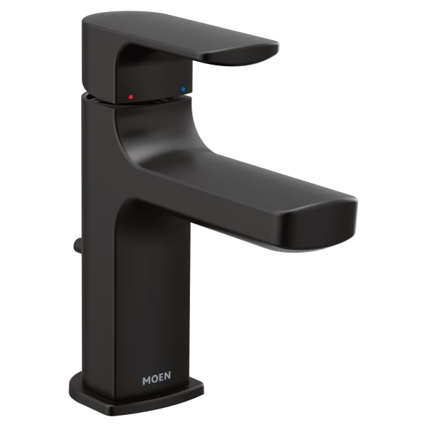 Moen Rizon Single Hole Single-Handle Bathroom Faucet in Matte Black