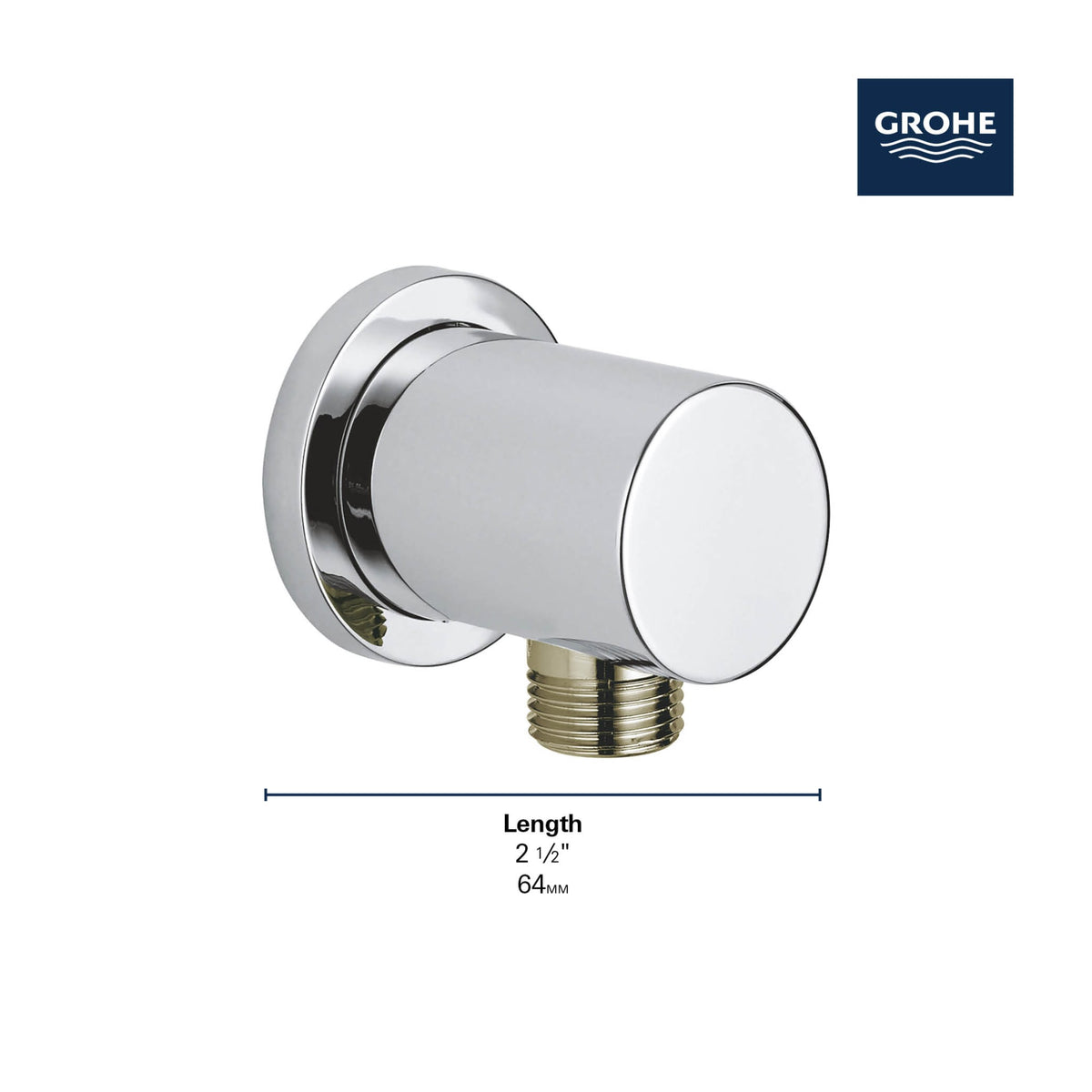 Wall Union in GROHE HARD GRAPHITE