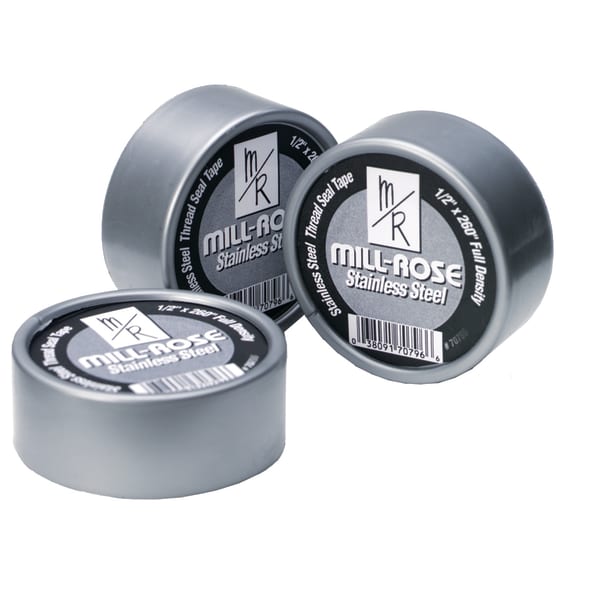 STN STL PTFE TAPE,1/2"X260"
