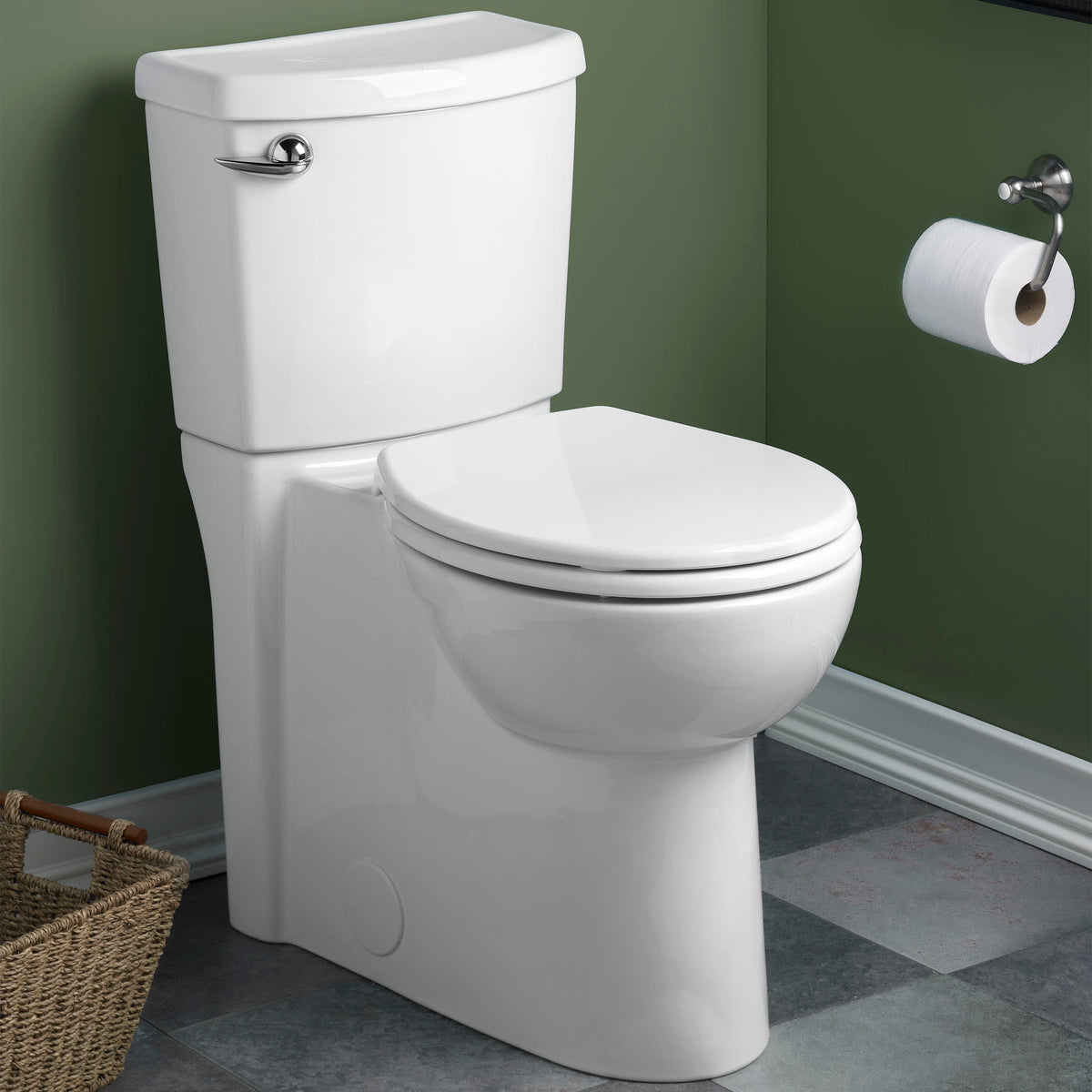 American Standard Cadet® 3 FloWise® Skirted Chair Height Elongated Bowl With Seat White