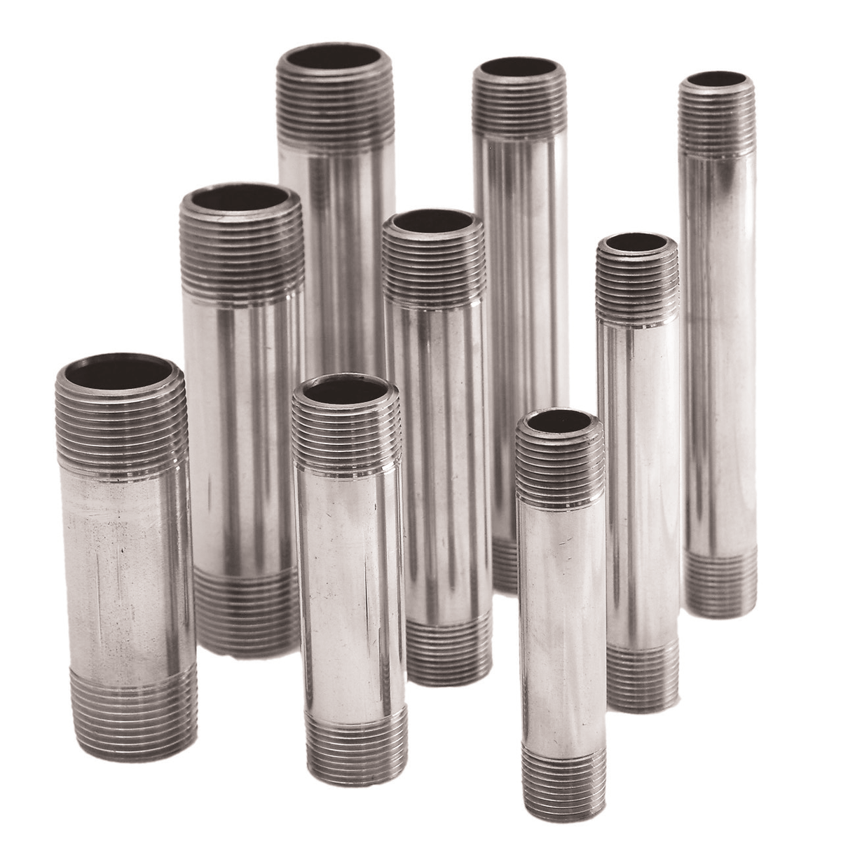 Legend Valve 304-172 2" X 8" - 304 Stainless Steel Pipe Nipple, Schedule 40 - MNPT x MNPT