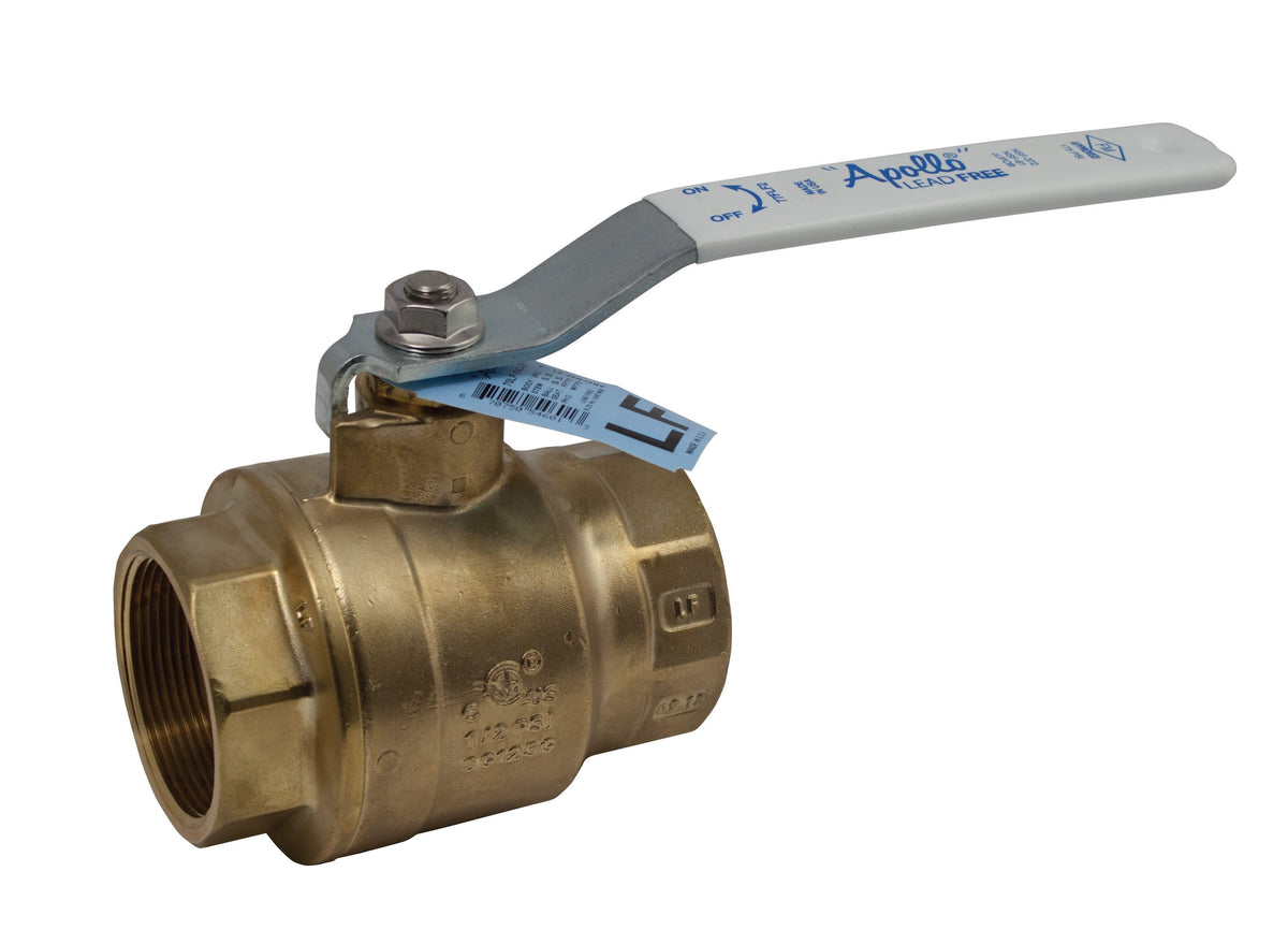 Apollo-Conbraco 77FLF10601 Apollo Full Port Lead Free Brass Ball Valve with Standard Configuration 1-1/4" (2 x FNPT)