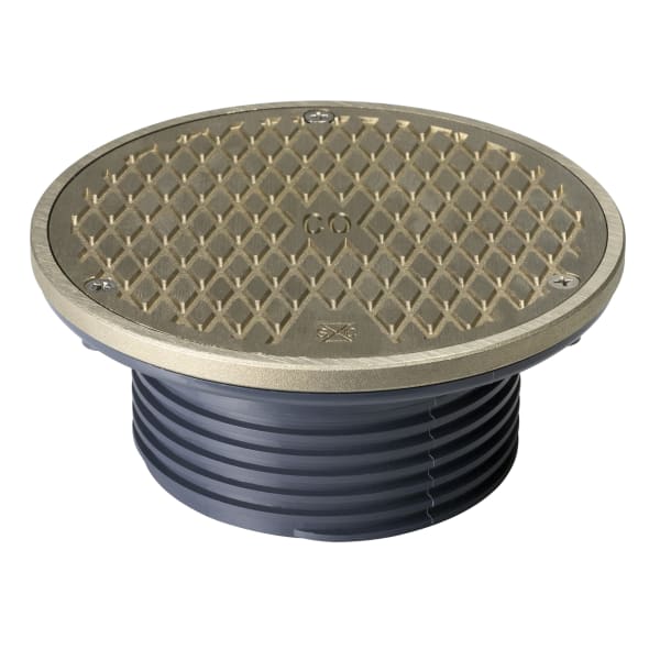 4" FinishLine Top Only with Round Grate Nickel Bronze Finish