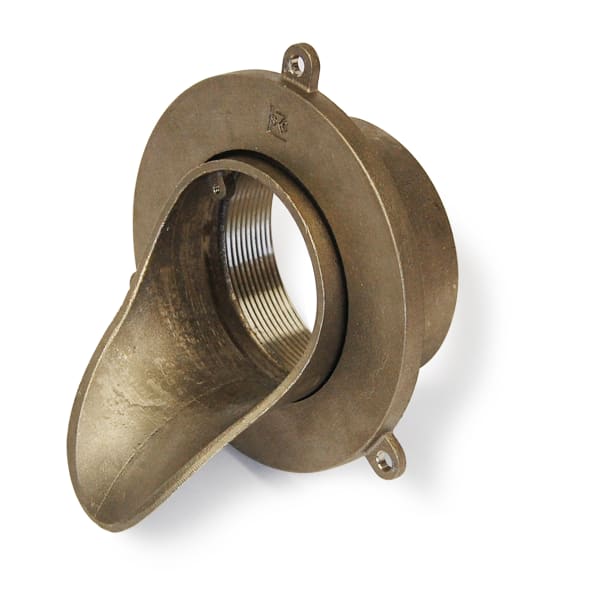 Downspout Nozzle 3" Nickel Bronze FIP
