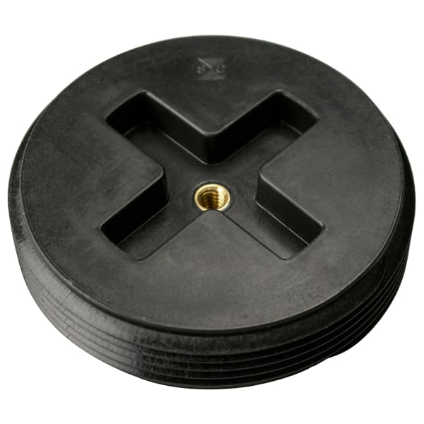 1-1/2" ABS C/O Plug with Threaded Brass Insert