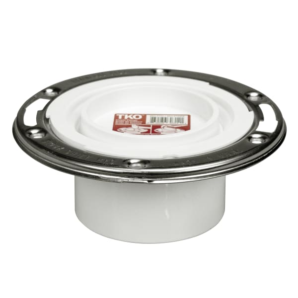 3" H PVC Stainle Stainless Steel Ring Knockout closet flange flush fit