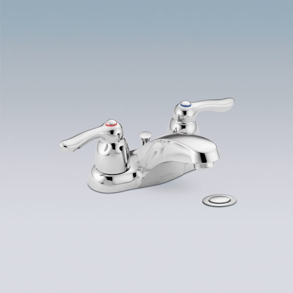 Moen M-BITION Commercial 4 in. Centerset 2-Handle 1.5 GPM Bathroom Faucet with Lever Handles in Chrome