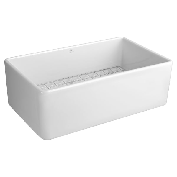 Hillside® 30" Apron Kitchen Sink with Center Drain in CANVAS WHITE