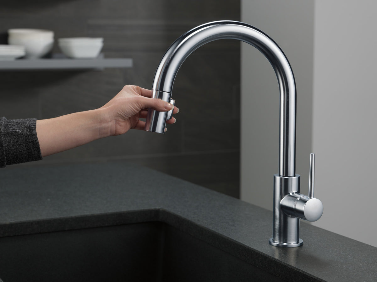 Delta 9159-AR-DST Trinsic® Single Handle Pull-Down Kitchen Faucet Arctic Stainless