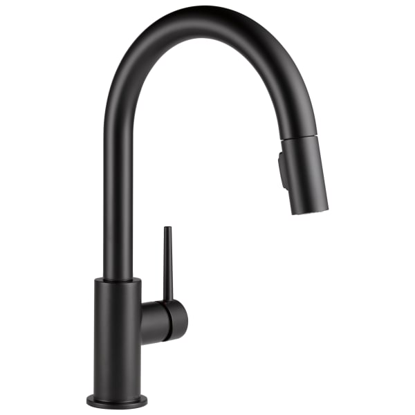 Delta Trinsic® Single Handle Pull-Down Kitchen Faucet Matte Black