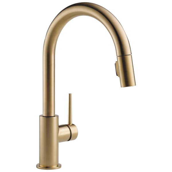 Delta Trinsic® Single Handle Pull-Down Kitchen Faucet Champagne Bronze