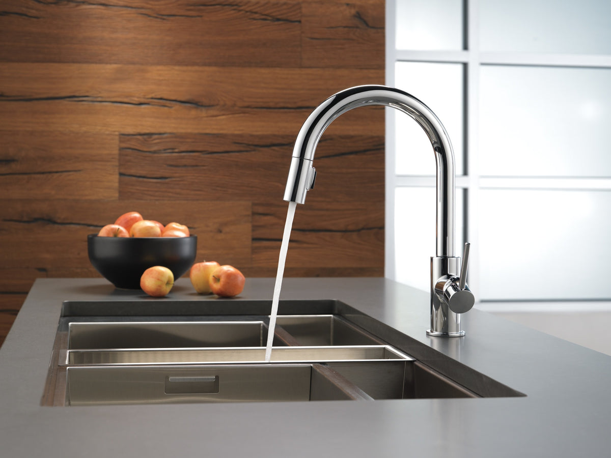 Delta Trinsic® Single Handle Pull-Down Kitchen Faucet Chrome