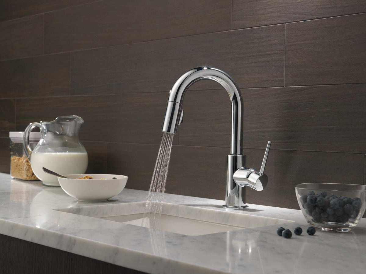 Delta Trinsic® Single Handle Pull-Down Bar / Prep Faucet Chrome