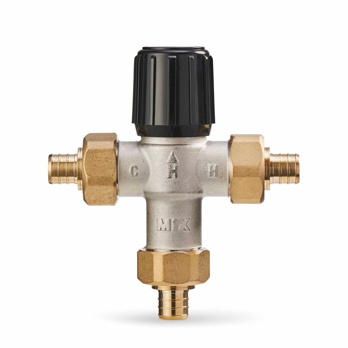 Resideo AM100C1070-UPEX1LF AM-1 Lead Free Mixing Valve, 1/2 in PEX Union, 80–120°F, ASSE 1070