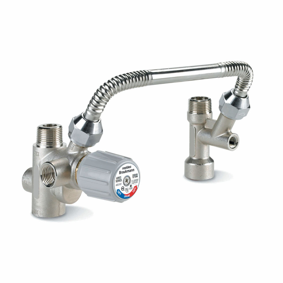 Resideo Water Heater Kit - DirectConnect Valve, Tee, and 11 in Flex Connector LF