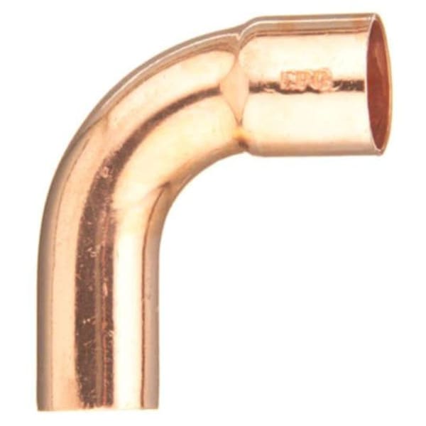 1/4" Copper Sweat Fittings - 90 Degree Long Turn Street Elbow Ftg x C