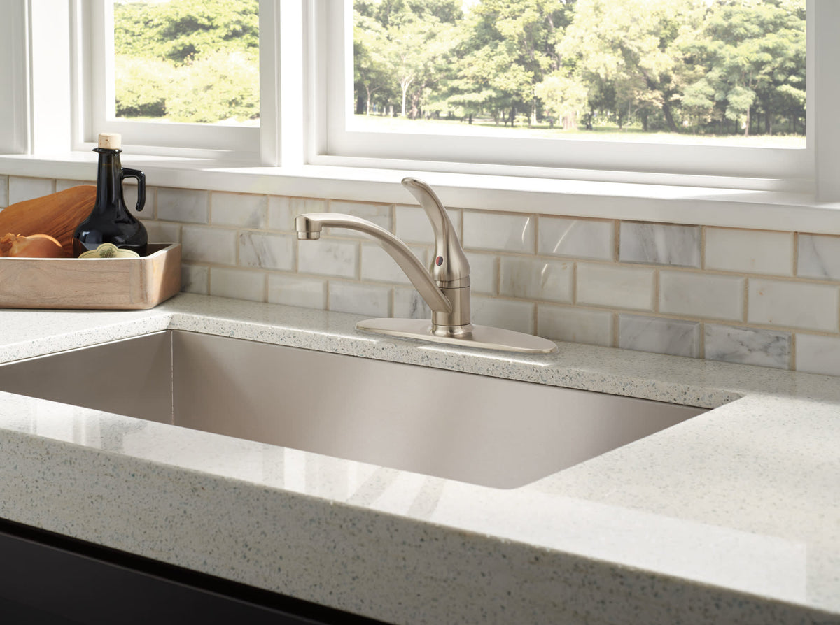 Delta Foundations® Single Handle Kitchen Faucet Stainless