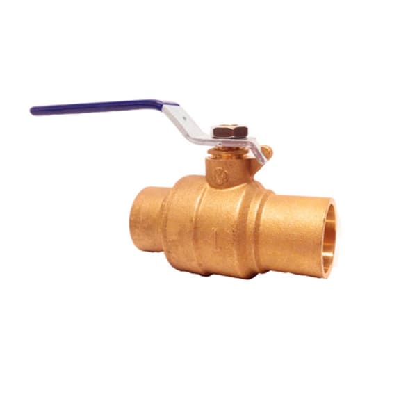 2" - SWT x SWT - Brass, Full Port - Ball Valve - 600 WOG, RPTFE Seat, Chrome Plated Ball -