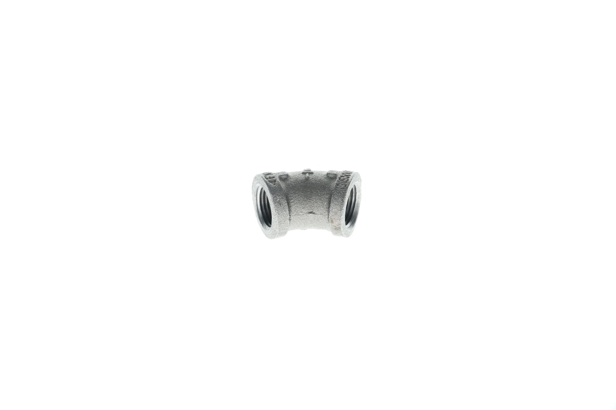 Mueller Streamline 1/2" - Galvanized Elbow - 45°