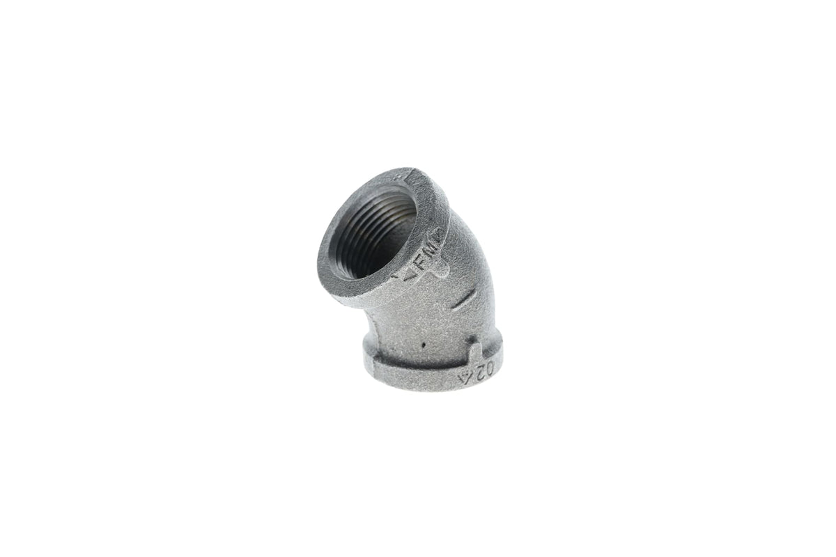 Mueller Streamline 1" - Galvanized Elbow - 45°