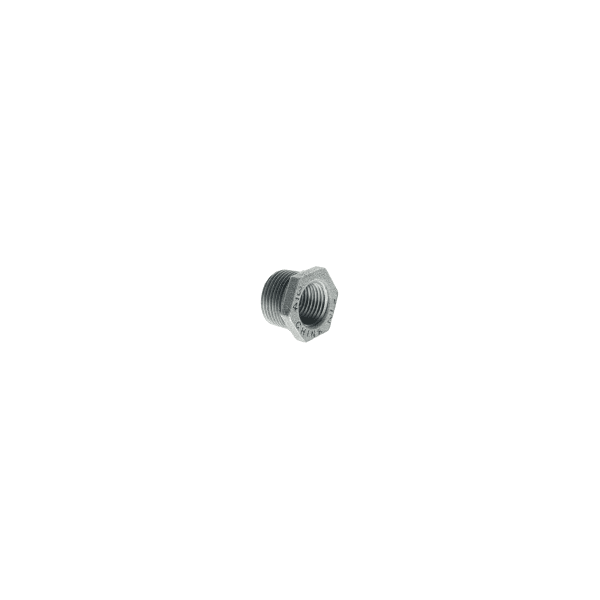 1-1/4" x 1/2" - Galvanized Bushing - MPT x FPT