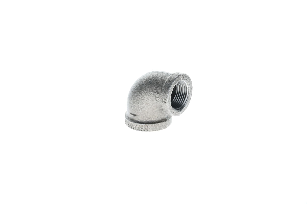 Mueller Streamline 3/4" x 1/2" - Galvanized Elbow - 90°