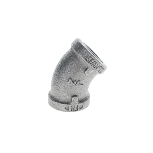 1/4" Black Iron Elbow - 45°