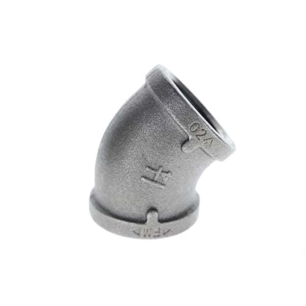 1-1/4" Black Iron Elbow - 45°