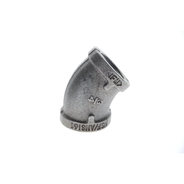 3/4" Black Iron Elbow - 45°