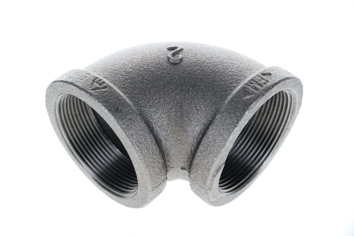 Mueller Streamline 2" Black Iron Elbow - 90°