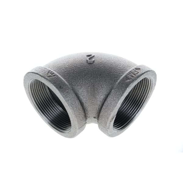 3" Black Iron Elbow - 90°