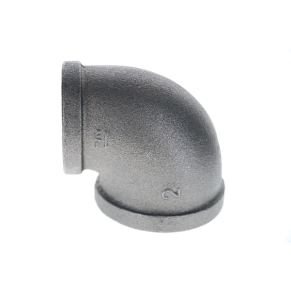 2" x 1-1/4" Black Iron Elbow - 90°