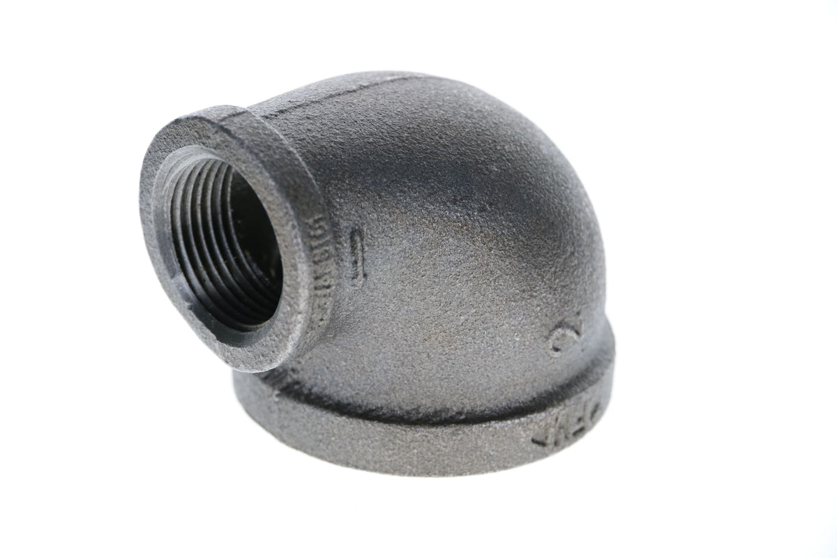 Mueller Streamline 2" x 1" Black Iron Elbow - 90°