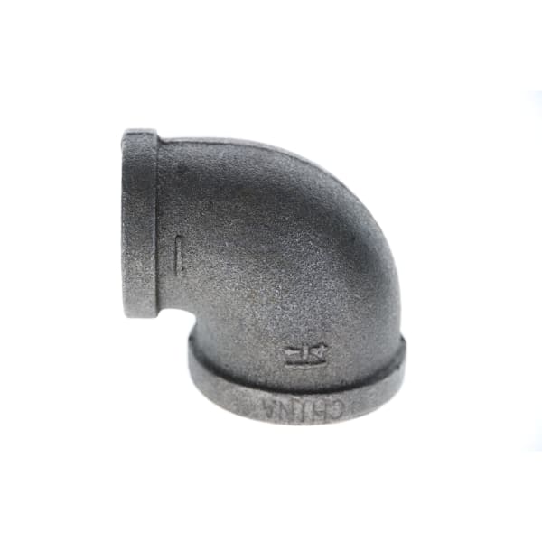 1-1/4" x 1" Black Iron Elbow - 90°