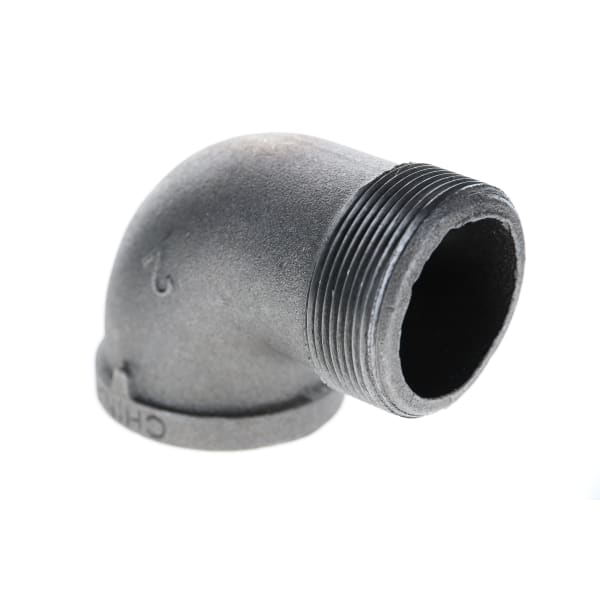 2-1/2" Black Iron Elbow - 90° (Street)