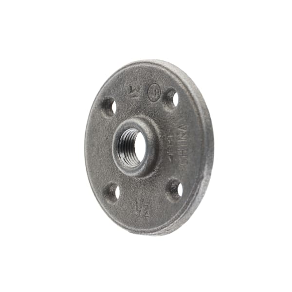 1/2" Black Iron Floor Flange
