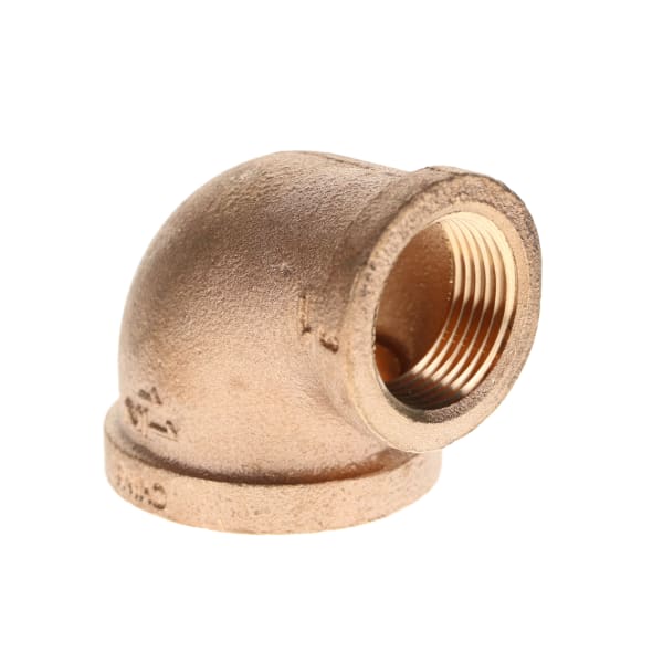 3/4" x 1/2" - Brass Elbow - 90° (Reducing)