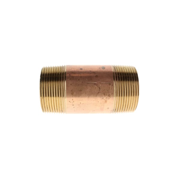 2-1/2" x 3" Red Brass Pipe Nipple
