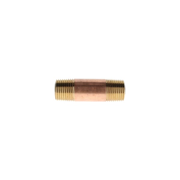 3/8" x 3" Red Brass Pipe Nipple