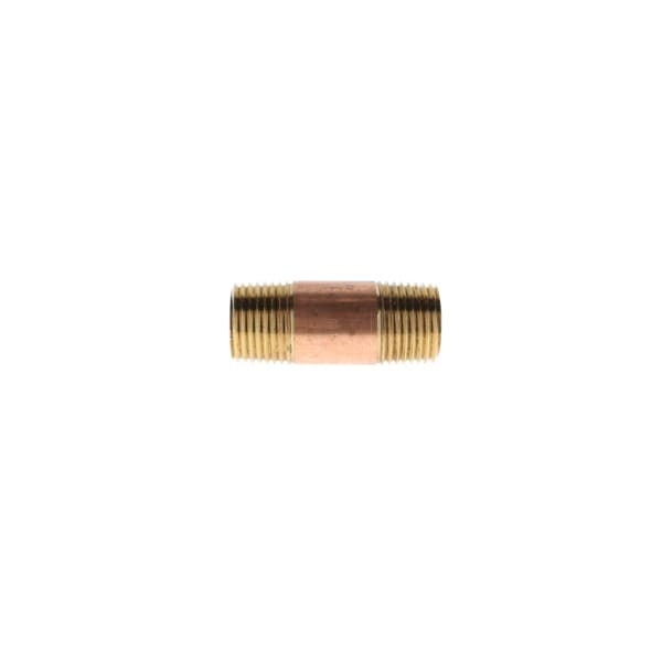 1/2" x 2-1/2" Red Brass Pipe Nipple
