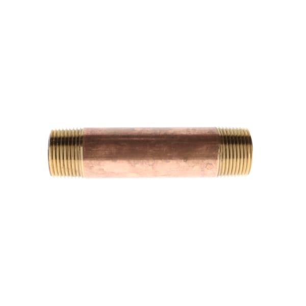 3/4" x 4-1/2" Red Brass Pipe Nipple
