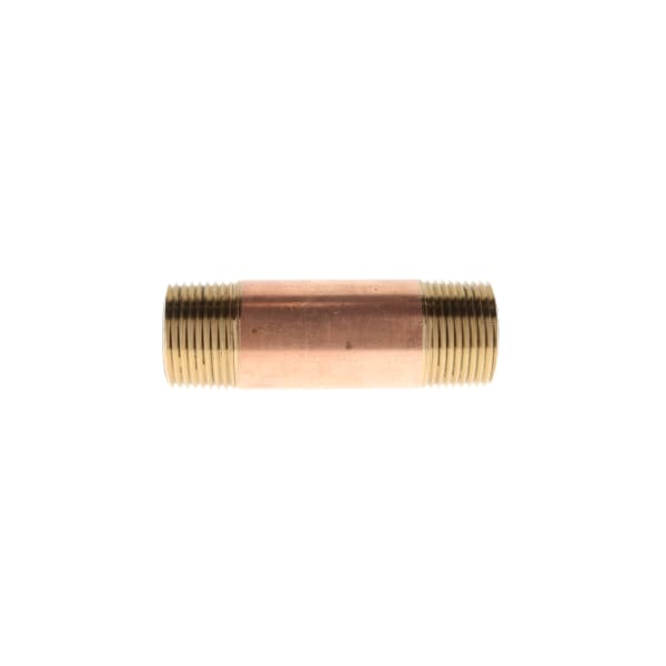 3/4" x 3-1/2" Red Brass Pipe Nipple
