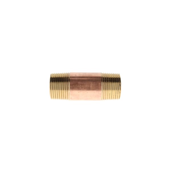 3/4" x 3" Red Brass Pipe Nipple