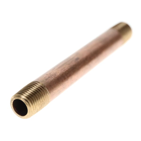 1/8" x 6" Red Brass Pipe Nipple