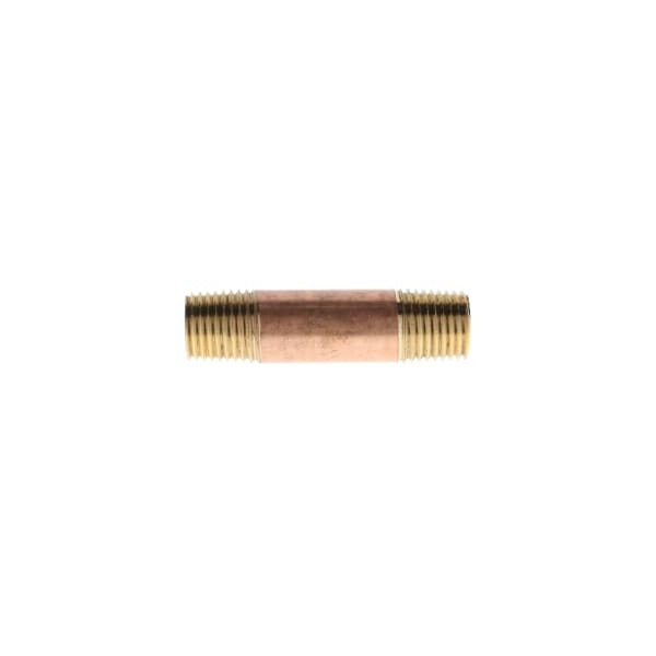 1/8" x 2-1/2" Red Brass Pipe Nipple