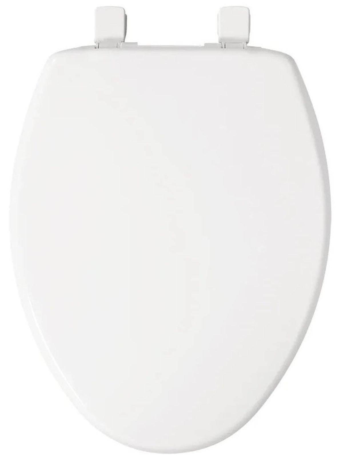 Bemis - 14-5/16" x 18-5/8", 1-15/16" H, White, Plastic, Elongated, Closed Front, Toilet Seat with Cover