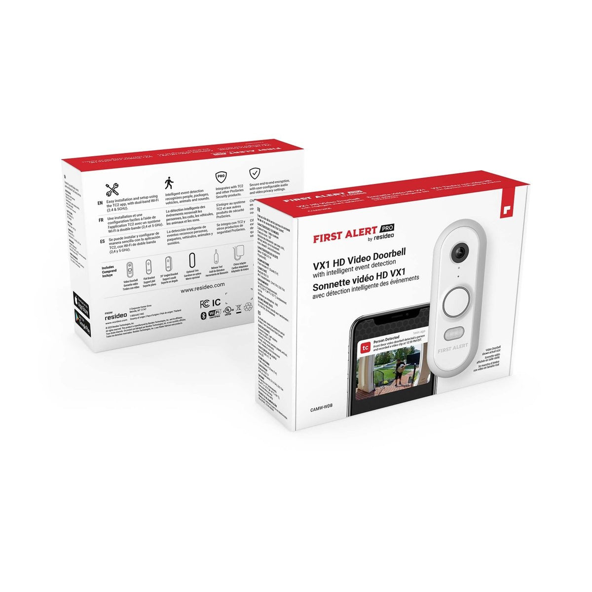 Resideo CAMW-WDB VX1 Video Doorbell