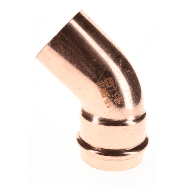 2" Copper Press Fittings - 45 Degree Street Elbow Ftg x P